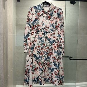 Erdem linen pretty dress knee length